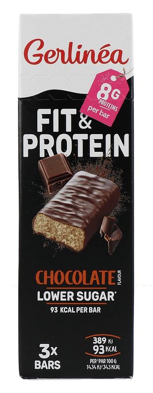 Foto van Gerlinéa fit & protein reep chocolade