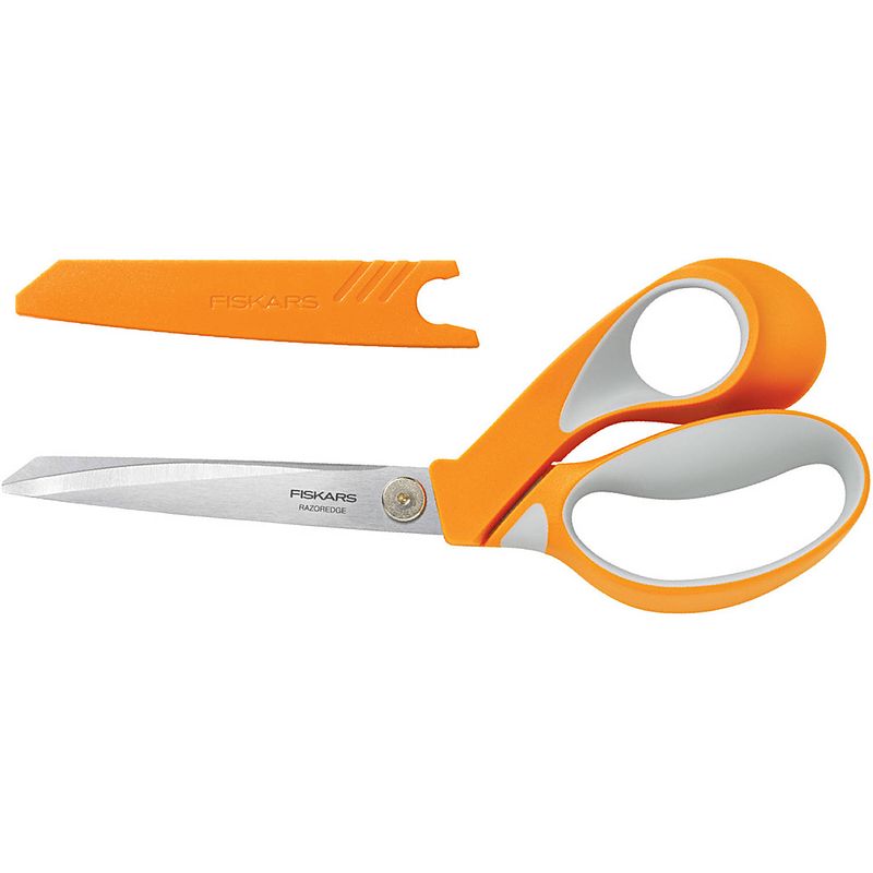 Foto van Fiskars stofschaar soft grip 23cm oranje