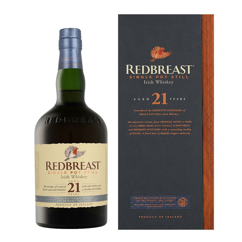 Foto van Redbreast 21 years 70cl whisky + giftbox