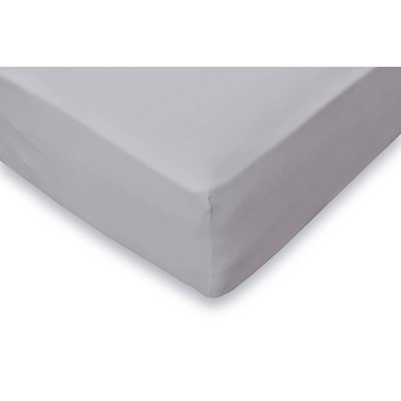 Foto van Linnick ledikant baby hoeslaken jersey stretch - licht grijs 60x120cm