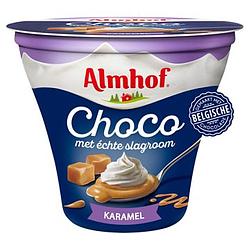 Foto van Almhof choco met slagroom karamel 180g bij jumbo