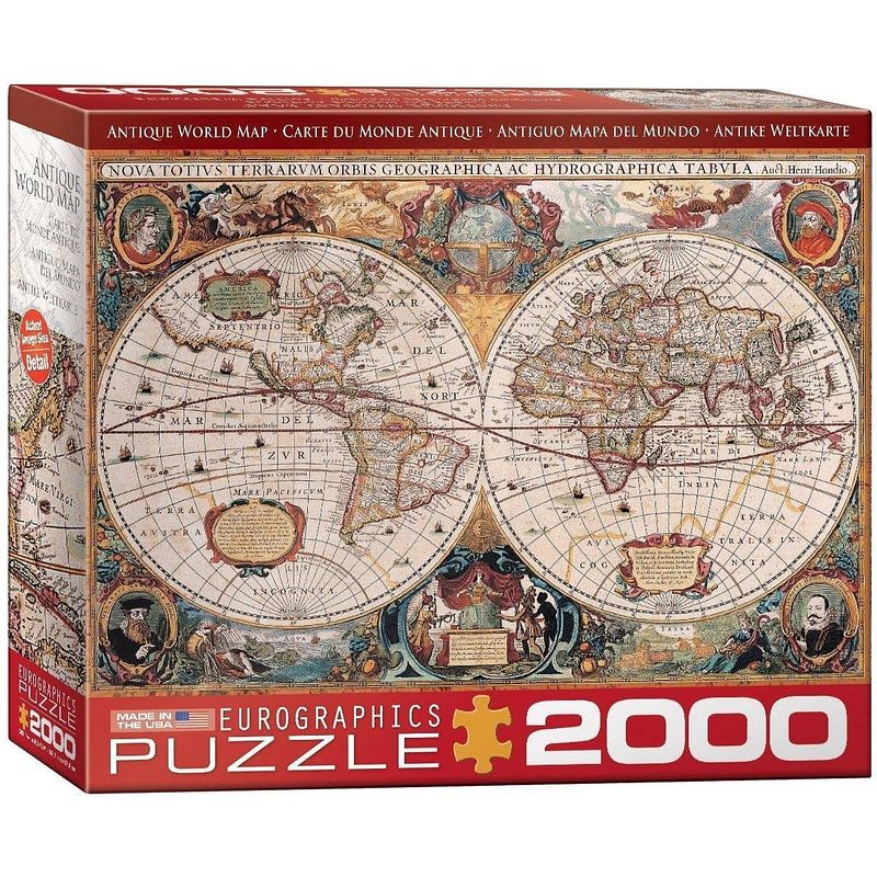 Foto van Eurographics antique world map (2000)