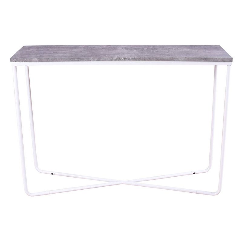 Foto van Palace sidetable 30x110 cm beton decor, wit.