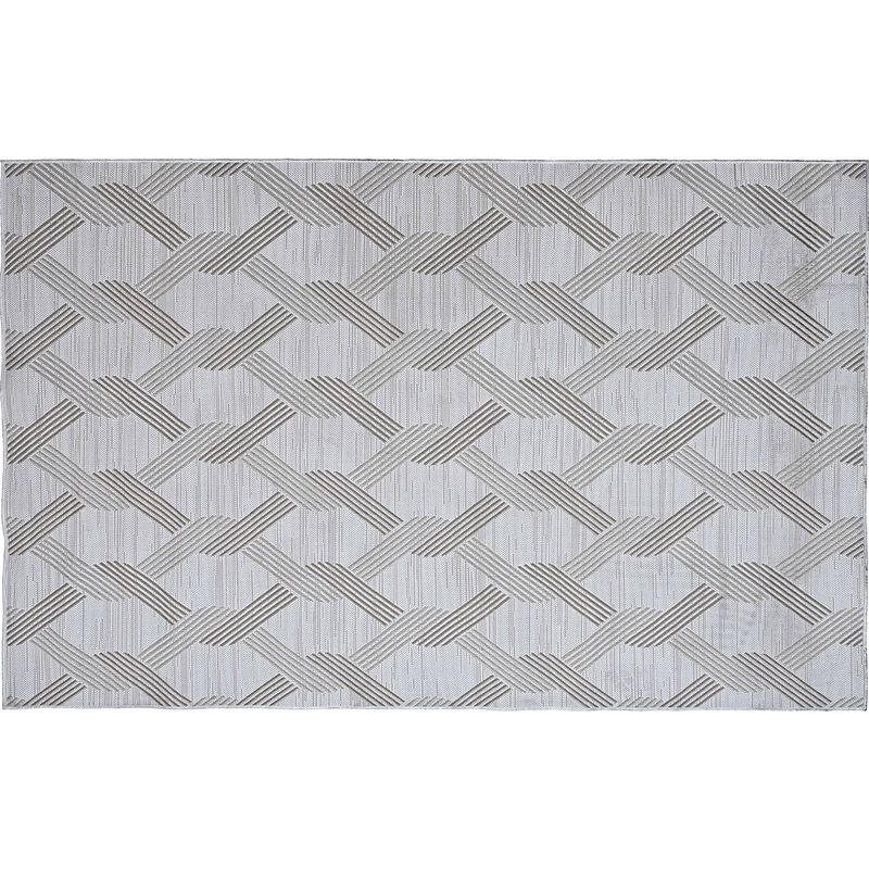 Foto van Garden impressions buitenkleed fence 200x290 cm - grey