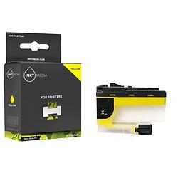 Foto van Inktmedia® - inktcartridge - geschikt brother lc-424 xl inktcartridge geel hoge capaciteit - cartridge met inkt