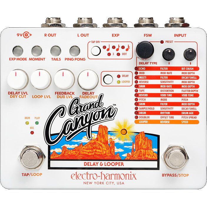 Foto van Electro harmonix grand canyon delay & looper pedaal