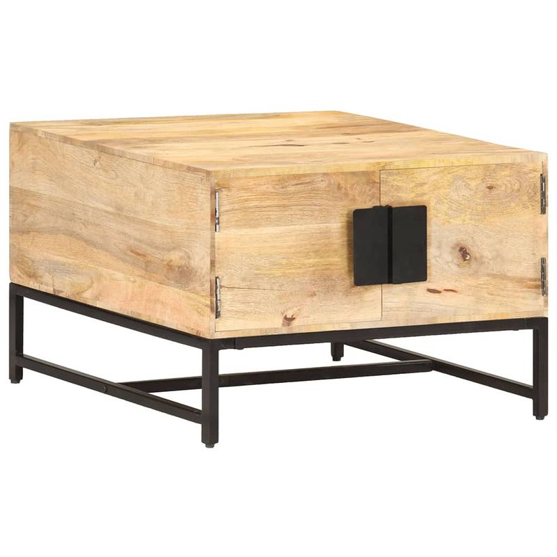 Foto van Vidaxl salontafel 67x67x45 cm massief mangohout