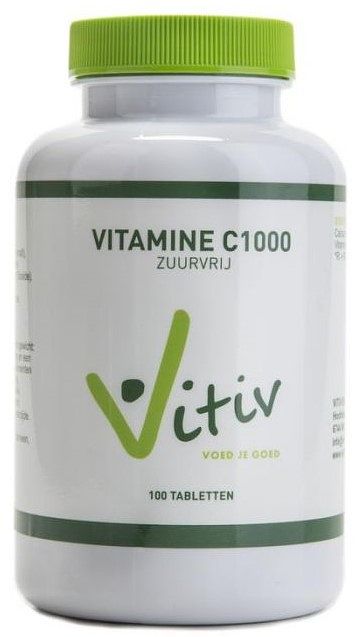 Foto van Vitiv vitamine c1000 zuurvrij tabletten