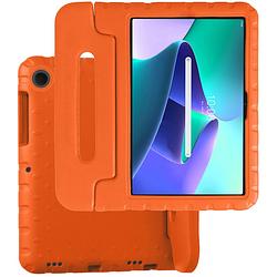 Foto van Basey lenovo tab m10 plus (3e gen) kinderhoesje foam case hoesje cover hoes - oranje