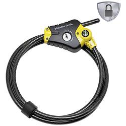 Foto van Master lock 8420eurd kabelslot zwart, geel sleutelslot