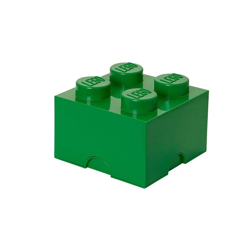 Foto van Set van 4 - opbergbox brick 4, groen - lego