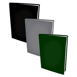 Foto van Assortiment rekbare boekenkaften a4 - zwart, grijs en groen - 6 stuks