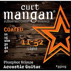 Foto van Curt mangan phosphor bronze coated 11-52 snarenset voor staalsnarige akoestische gitaar