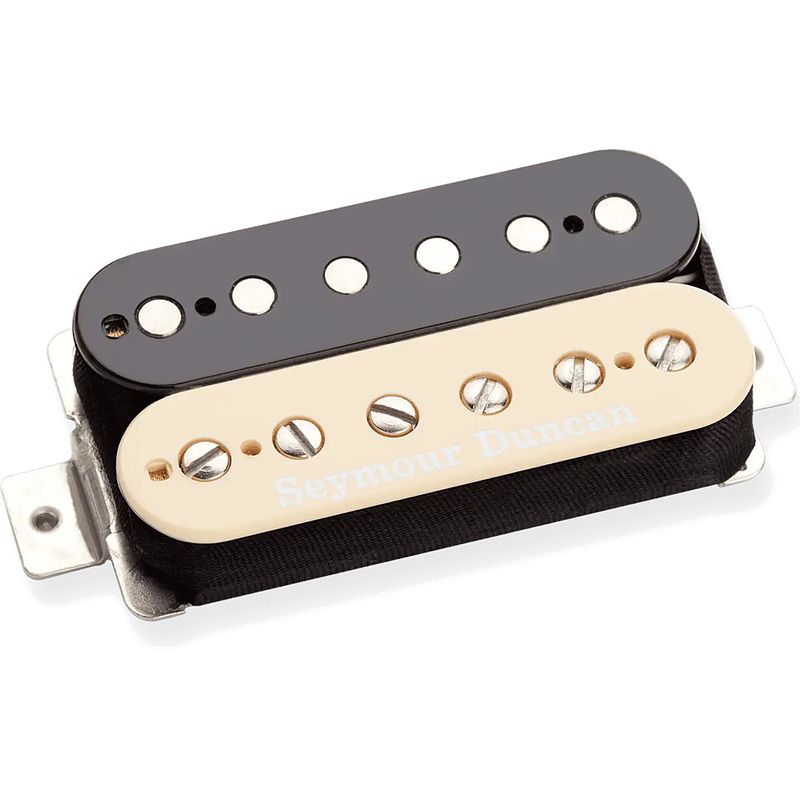 Foto van Seymour duncan sh-14 custom 5 humbucker bridge zebra gitaarelement