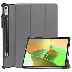 Foto van Basey lenovo tab p11 pro (2e gen) hoesje kunstleer hoes case cover - grijs