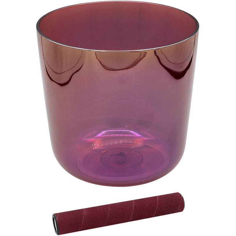 Foto van Sela infinity crystal singing bowl 432 hz b4 purple klankschaal