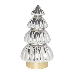 Foto van Kerstboom lamp - grijs - 16.5x16.5x29.5 cm