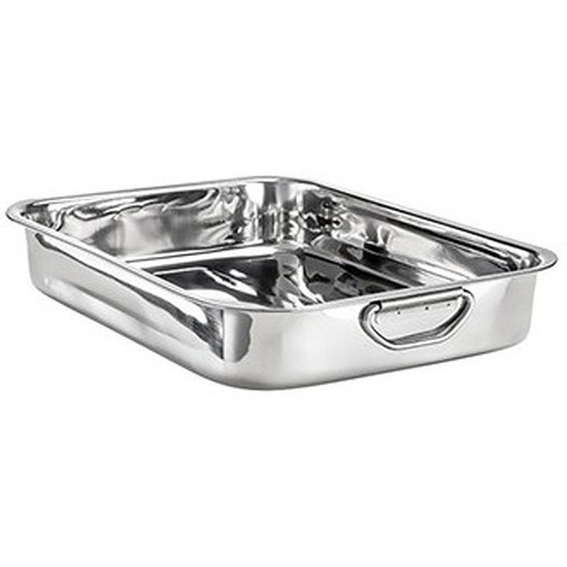 Foto van Ovenschotel ovenschalen stainless steel 35 x 26 cm - ovenschalen