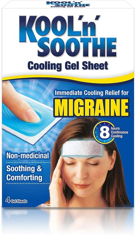 Foto van Cura cool kool 'sn soothe migraine strips