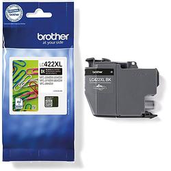 Foto van Brother inktcartridge, 3.000 pagina's, oem lc-422xlbk, zwart 5 stuks