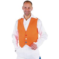 Foto van Magic by freddy verkleedvest heren polyester oranje