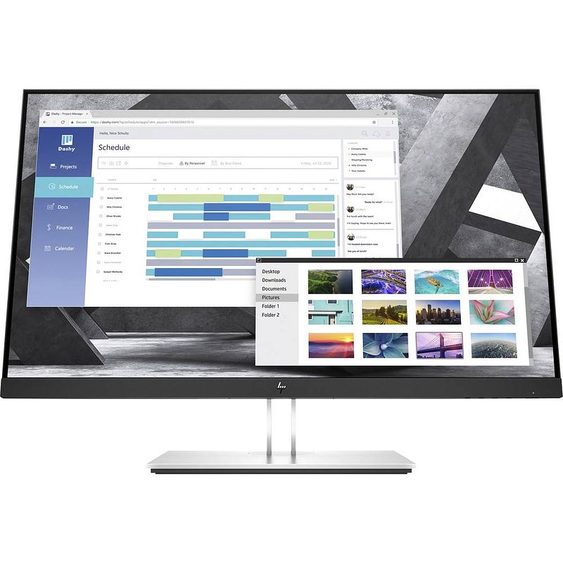 Foto van Hp e27q g4 led-monitor 68.6 cm (27 inch) energielabel e (a - g) 2560 x 1440 pixel qhd 5 ms vga, hdmi, displayport, usb 3.2 gen 1 (usb 3.0) ips led