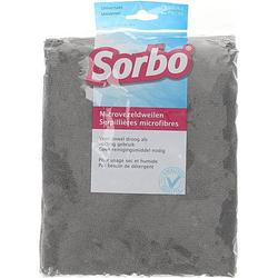 Foto van Sorbo - schoonmaakdoeken - microvezeldweil - 50x60cm - 2 stuks