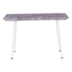 Foto van Edge sidetable 30x110 cm beton decor, wit.