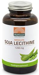 Foto van Mattisson healthstyle absolute soja lecithine 1200mg capsules