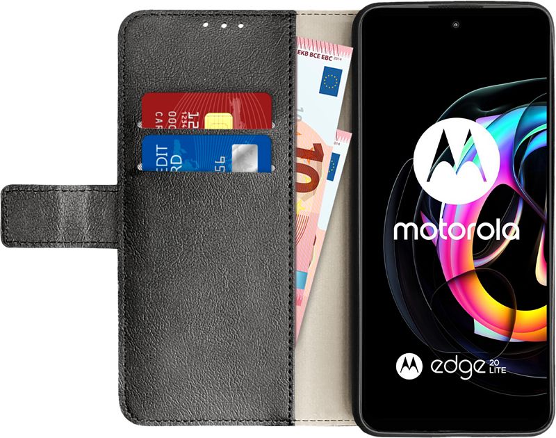 Foto van Just in case wallet motorola edge 20 lite book case zwart