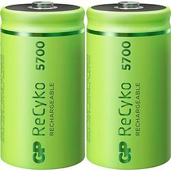 Foto van Gp oplaadbare batterij d 5700 mah 2-pack
