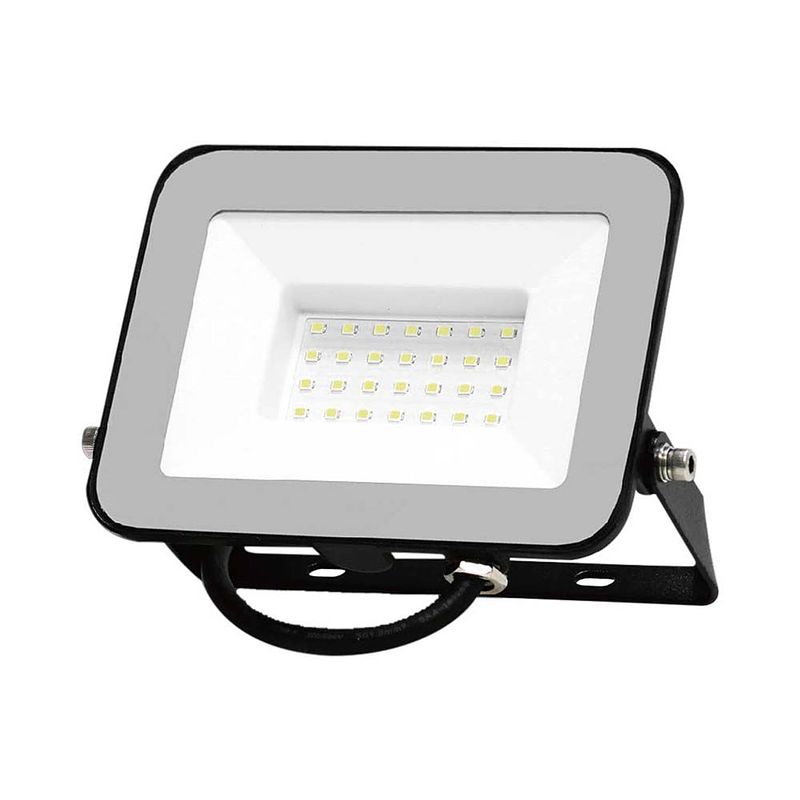 Foto van V-tac vt-44030 zwarte led schijnwerpers - samsung - ip65 - 30w - 2505 lumen - 4000k - 5 jaar