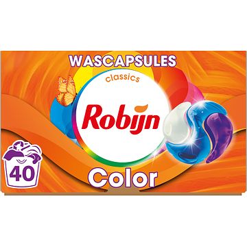 Foto van Robijn classics 3in1 wascapsules color 40 wasbeurten bij jumbo