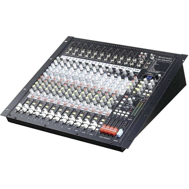 Foto van Omnitronic lmc-2642fx console-mengpaneel aantal kanalen:16 usb-aansluiting