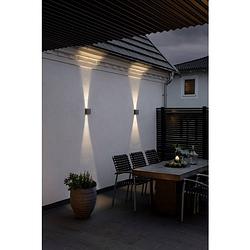 Foto van Konstsmide chieri 7854-370 led-buitenlamp (wand) energielabel: g (a - g) 12 w antraciet