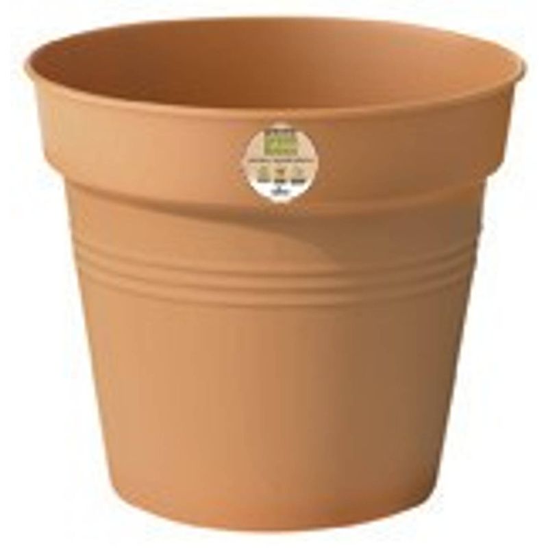 Foto van Elho - 2 stuks bloempot green basics kweekpot 30 cm mild terra