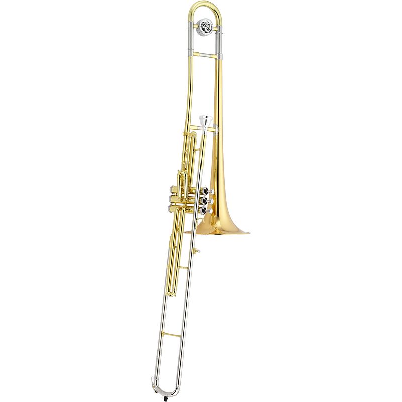 Foto van Jupiter jtb700 vrq ventieltrombone bb (goud) + koffer