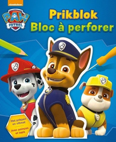 Foto van Prikblok paw patrol met prikpen en viltmat 22 cm