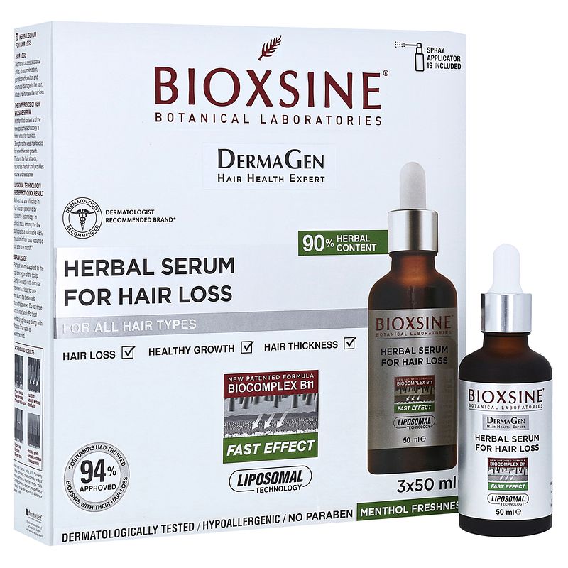 Foto van Bioxsine serum tegen haarverlies