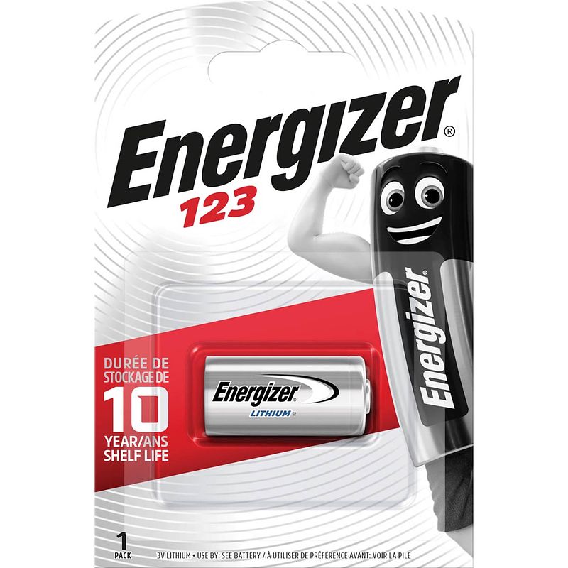 Foto van Energizer batterij photo lithium 123, op blister 6 stuks