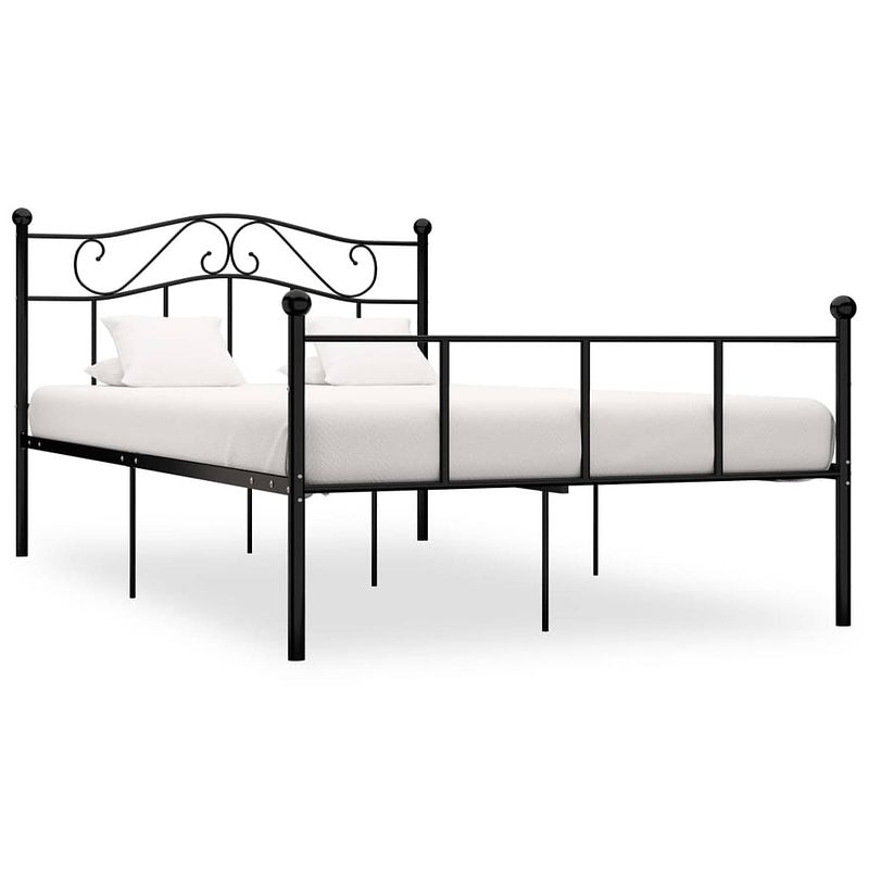 Foto van Vidaxl bedframe metaal zwart 140x200 cm