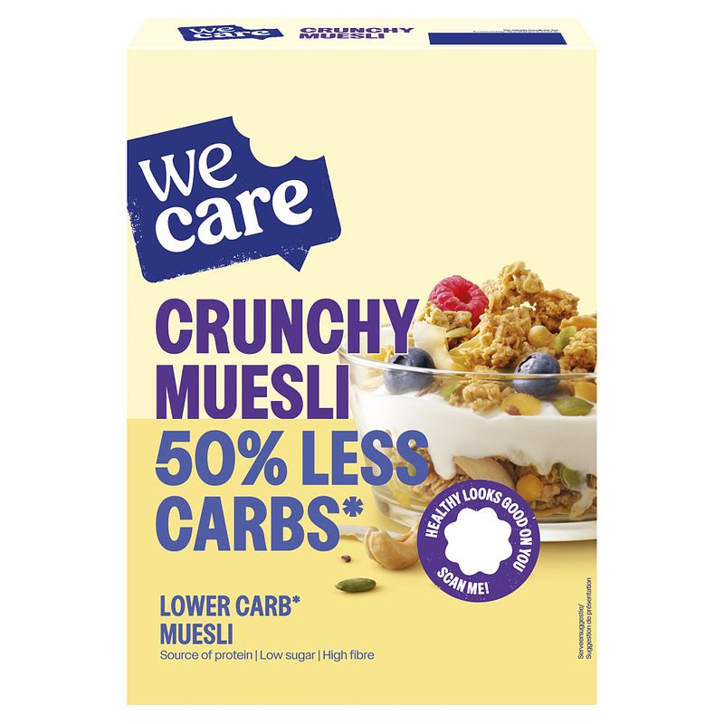 Foto van Wecare lower carb crunchy muesli