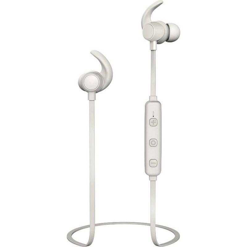 Foto van Thomson wear7208gr in ear oordopjes bluetooth sport grijs noise cancelling headset, volumeregeling