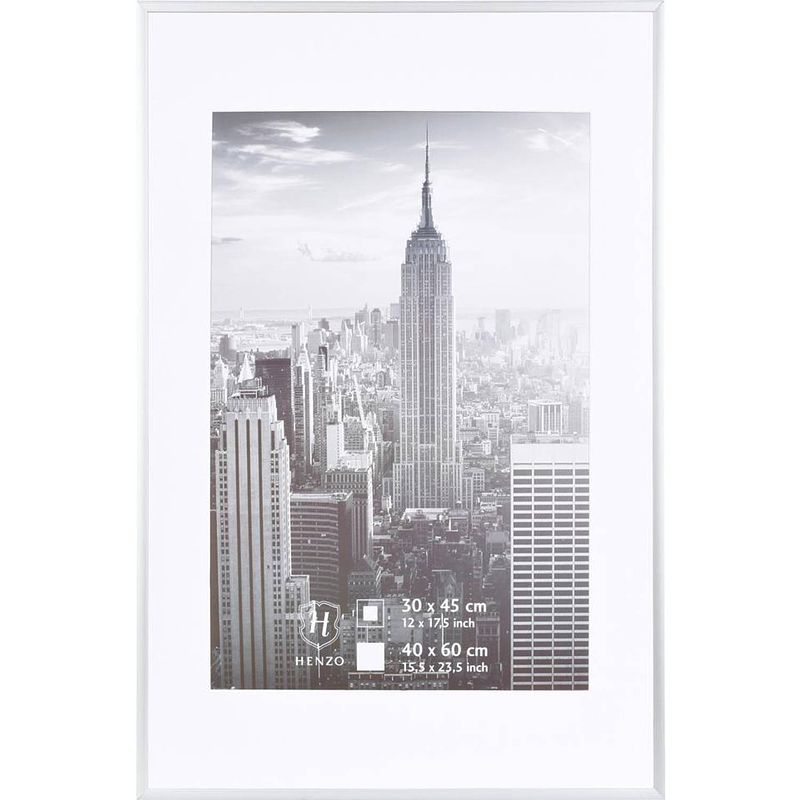 Foto van Henzo fotolijst manhattan - 40 x 60 cm - zilverkleurig