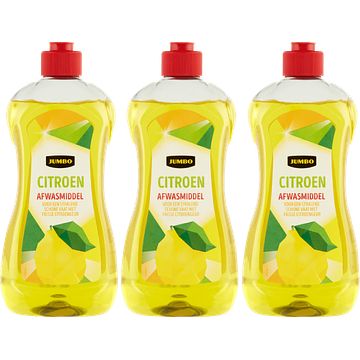 Foto van Jumbo citroen afwasmiddel 3 x 500ml