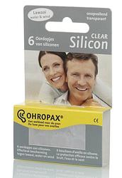 Foto van Ohropax silicon clear oordopjes