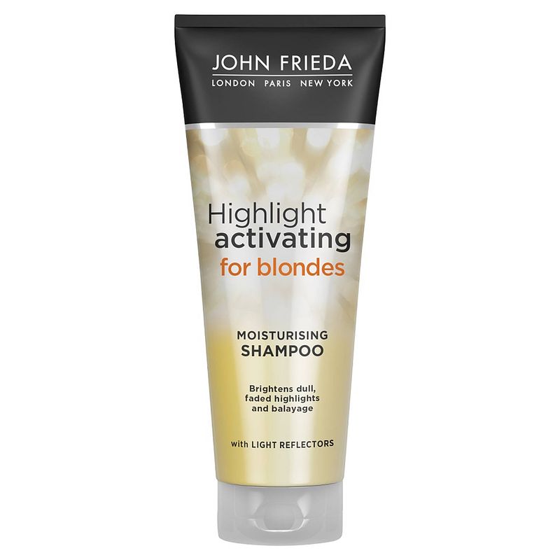 Foto van John frieda sheer blonde highlight activating brightening shampoo lighter blondes 250ml