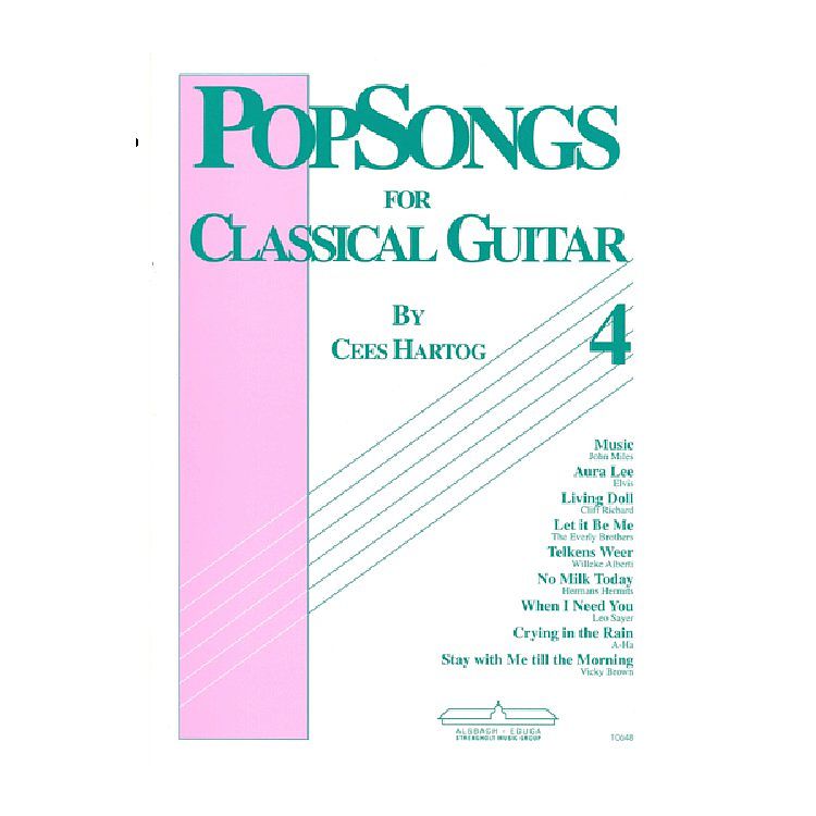 Foto van Emc popsongs for classical guitar 4 - cees hartog gitaarboek