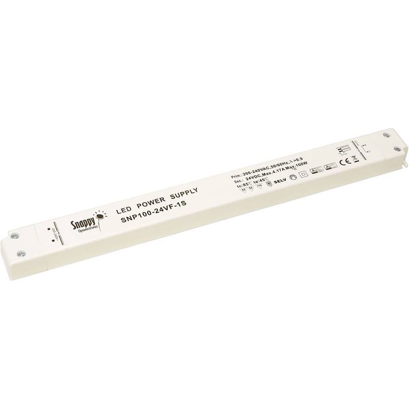 Foto van Dehner elektronik snp100-12vf-1s led-transformator constante spanning 100 w 0 - 8.33 a 12 v/dc niet dimbaar, geschikt voor meubels, overbelastingsbescherming