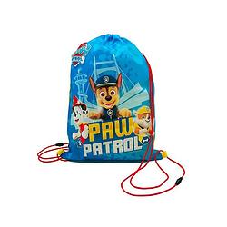 Foto van Paw patrol chase gymtas/rugzak/rugtas voor kinderen - blauw - polyester - 32 x 42 cm - gymtasje - zwemtasje